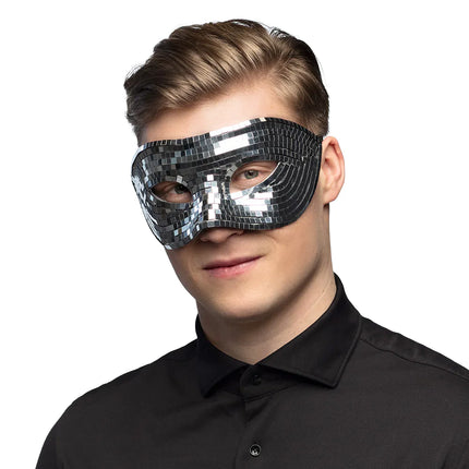 Zilveren Oogmasker Disco