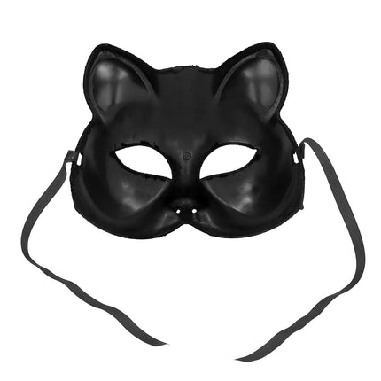 Zwarte Oogmasker Kat