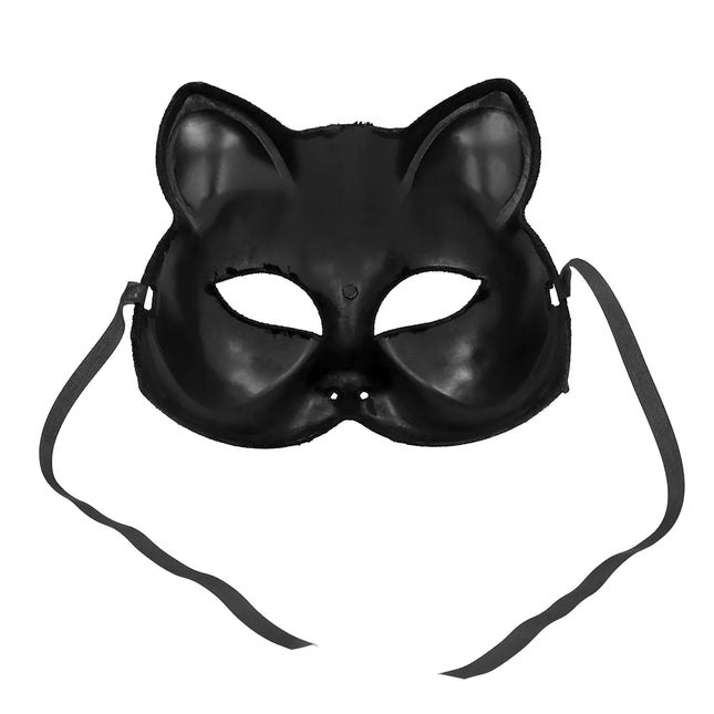 Zwarte Oogmasker Kat