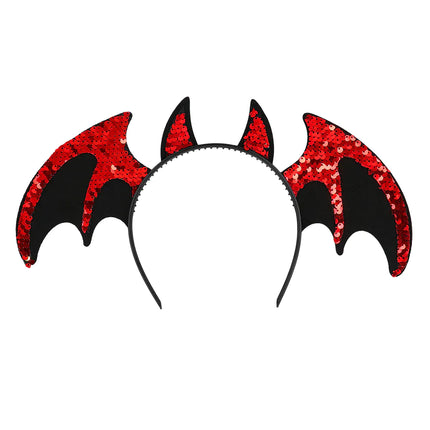 Halloween Haarband Devil Bat