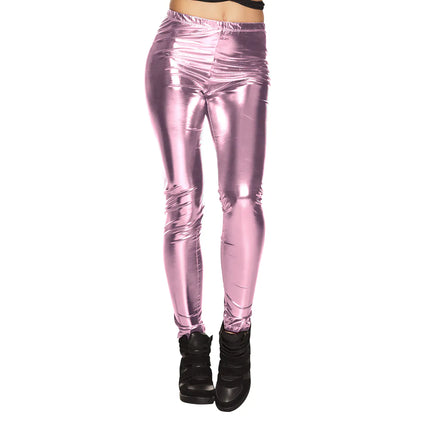 Legging Metallic Roze