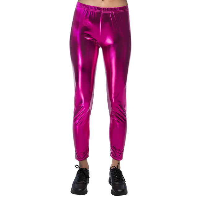 Legging Metallic Fuchsia