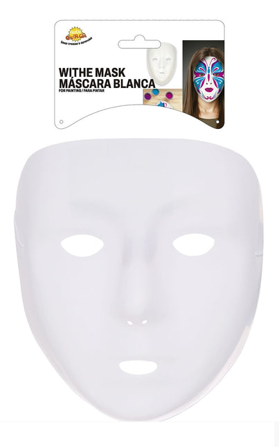 Halloween Wit Gezichtsmasker