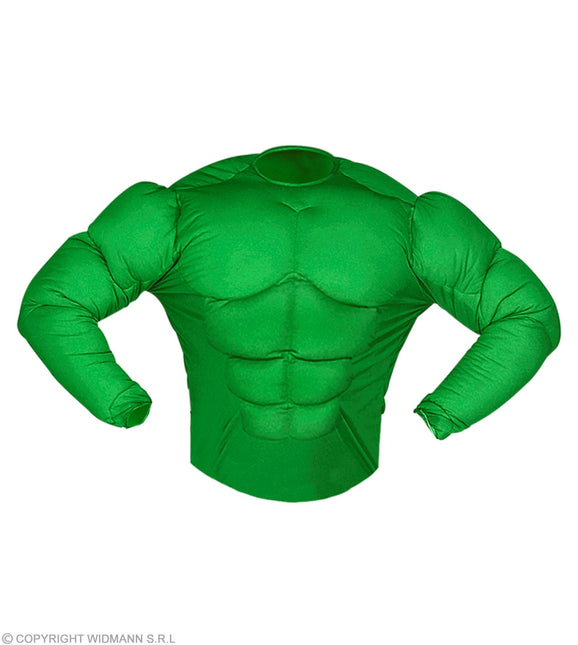 Spierenshirt Groen Kostuum Kind