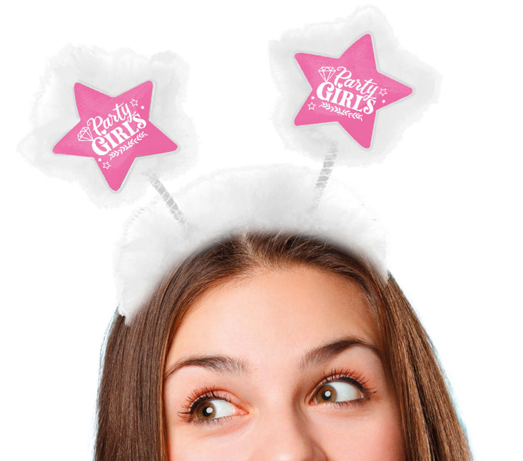 Party girls headband with marabou