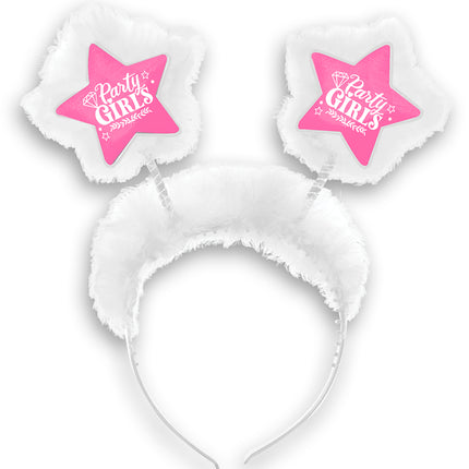 Party girls headband with marabou