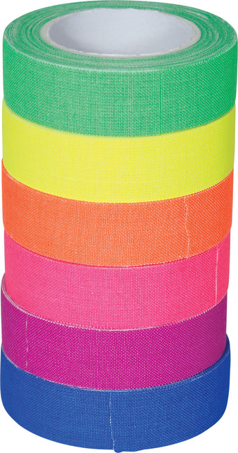 6 rolls of colorful neon tape 5m