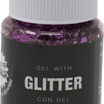 Paarse Glitter Gel 20g