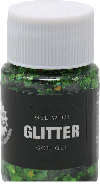 Donkergroene Glitter Gel 20g