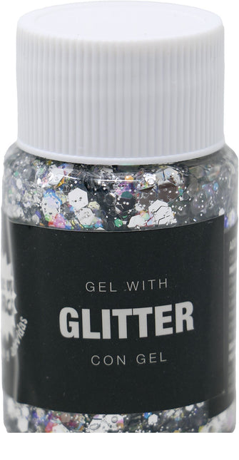 Zilveren Glitter Gel