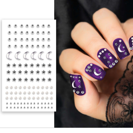 Halloween Stickers Zilver Nagels