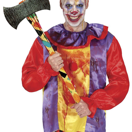 Halloween Nep Bijl Clown 73cm