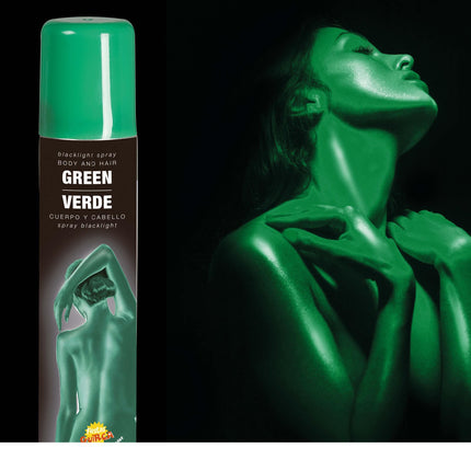 Hair and Body Spray UV Groen 75ml