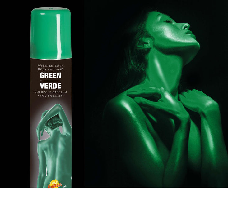 Hair and Body Spray UV Groen 75ml