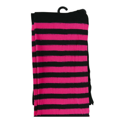 Halloween Maillot Kind Zwart Roze Gestreept