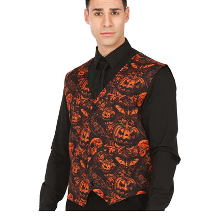 Halloween Gilet Heren Pompoenen