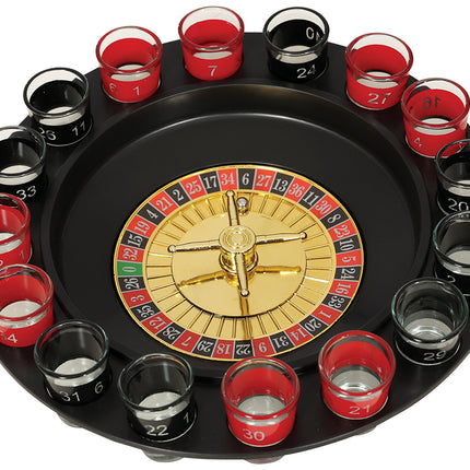 Roulette drinking game 29 cm, 16 glasses x 4.5 cm