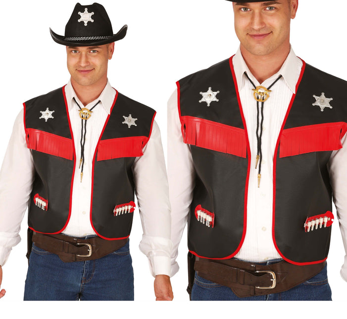 Zwart Cowboy Vest