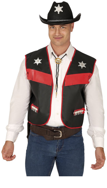 Zwart Cowboy Vest