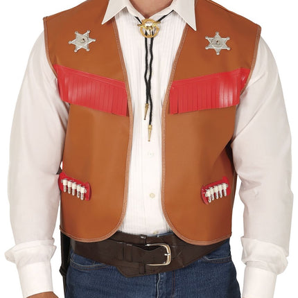 Bruine Cowboy Vest