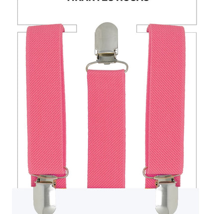 Suspenders Coral Pink