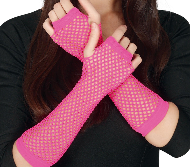 Handschoen Visnet Neon Fuschia