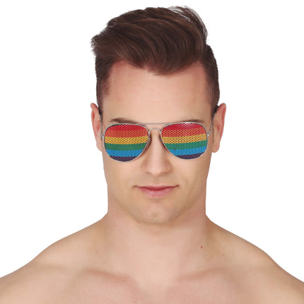 Bril Regenboog Aviator