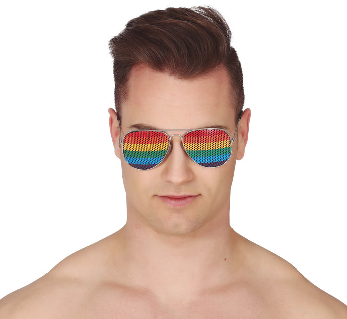 Bril Regenboog Aviator