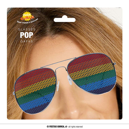 Bril Regenboog Aviator