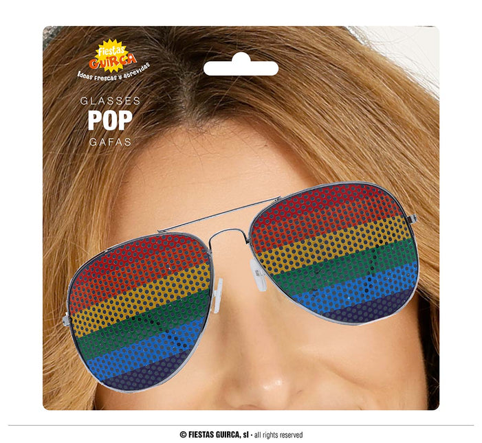 Bril Regenboog Aviator