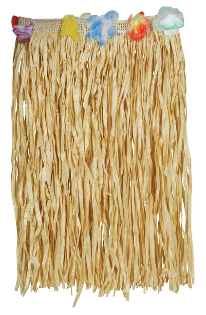 Hawaian straw skirt 40 cms, adult