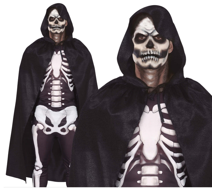 Halloween Cape Zwart 1,3m