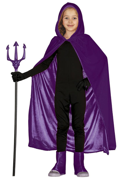 Halloween Cape Paars Kind 1m