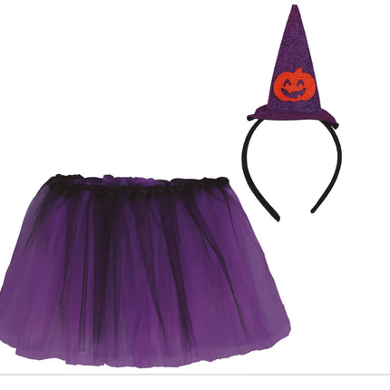 Halloween Verkleedset Meisje Heks 30cm