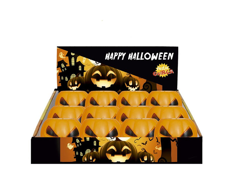 Halloween Uitdeelcadeautjes Spook Pompoenen 5cm 12st