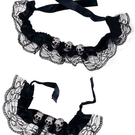 Halloween Armband En Choker Doodskop