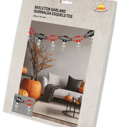 Halloween Slinger Skelet Onderhangers 2m