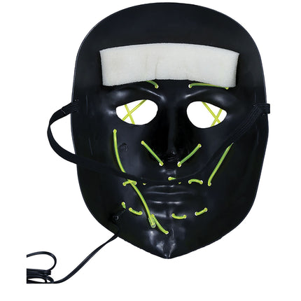 Groen Zwarte Halloween Masker Met Licht