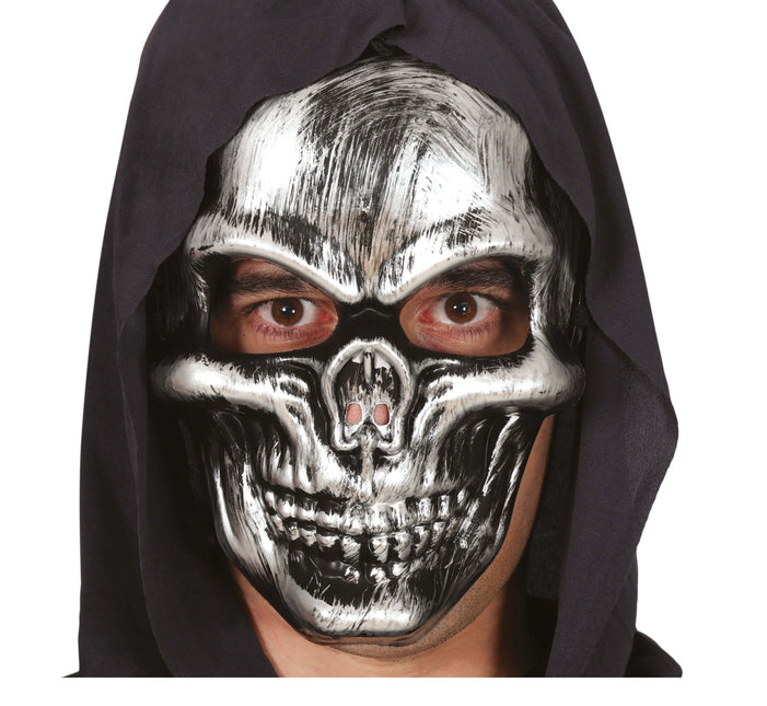 Halloween Masker Zilver Schedel