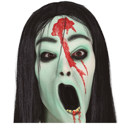 Groen Halloween Masker Horror Meisje