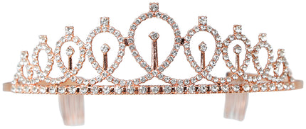 Princess gold metal tiara, adults