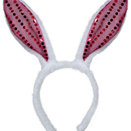 Sequin rabbit ears headband, adults