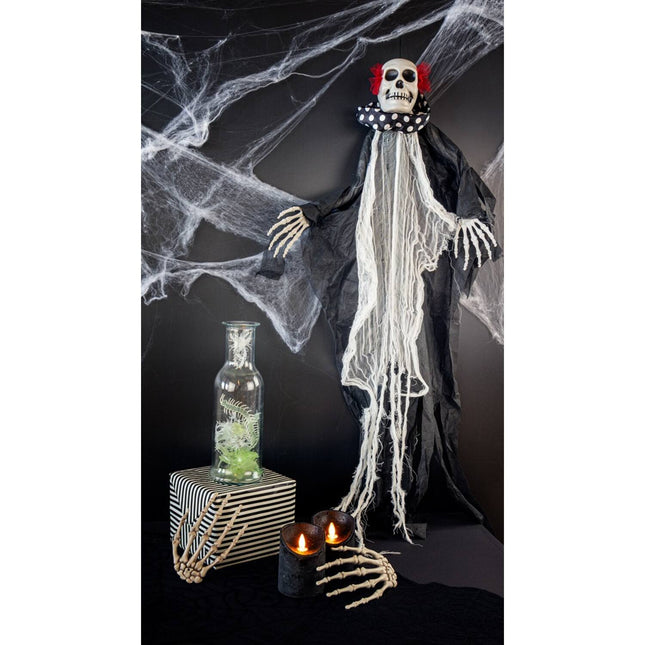 Halloween Hangdecoratie Clown Skelet 85cm