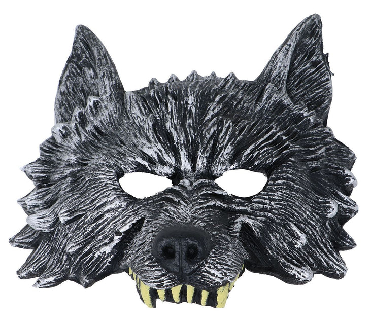 Halloween Half Masker Wolf