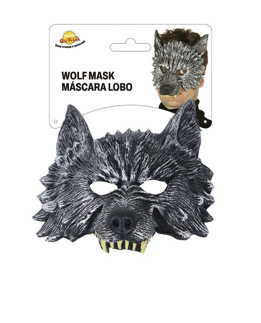 Halloween Half Masker Wolf