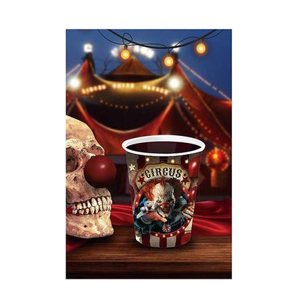 Halloween Bekers Clown 240ml 6st