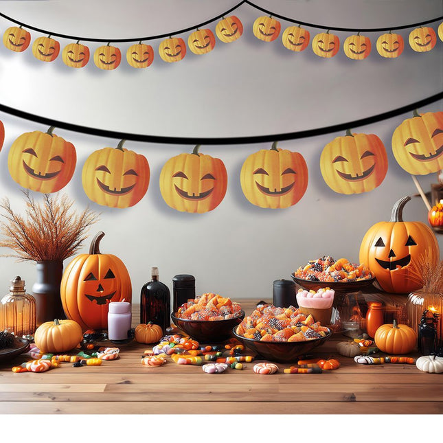 Halloween Slinger Pompoen 3m