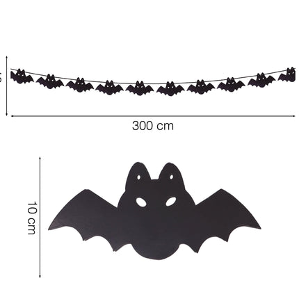 Halloween Slinger Vleermuis 3m