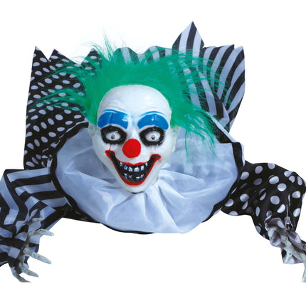 Halloween Tafeldecoratie Clown Met Licht En Geluid 65cm