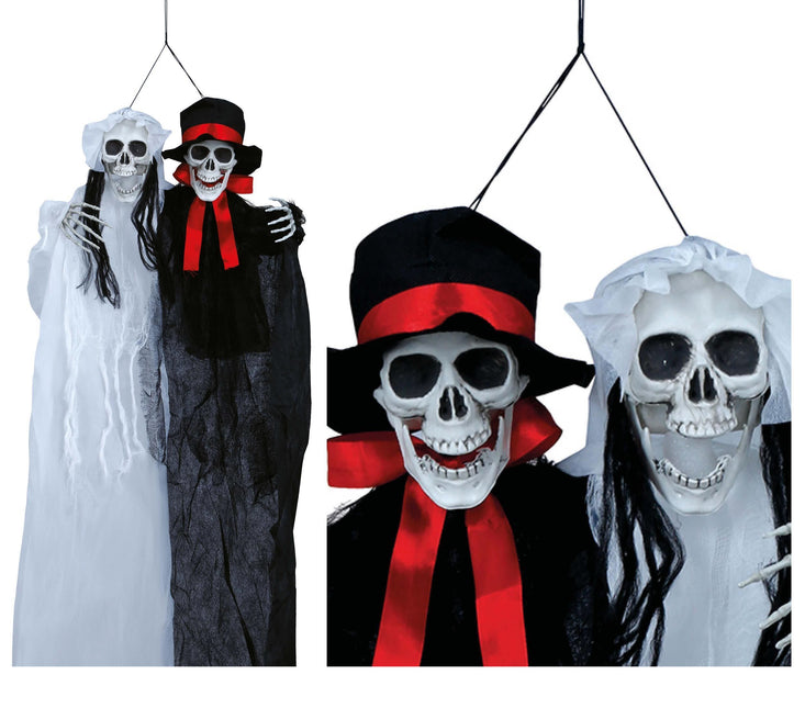 Halloween Hangdecoratie Bruid En Bruidegom 90cm